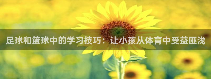 球王会体育：足球和篮球中的学习技巧：让小孩从体育中受益匪浅